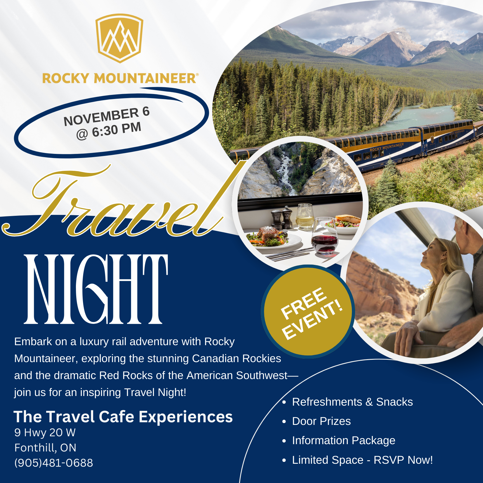 Travel Night Rocky Mountaineer