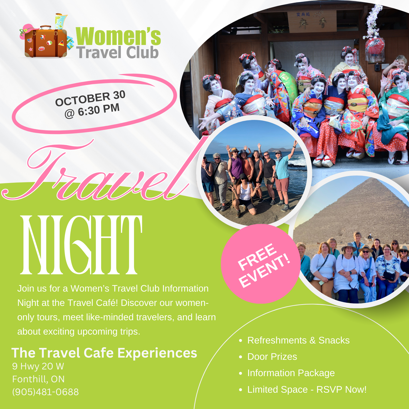 Women's Travel Club Travel Night